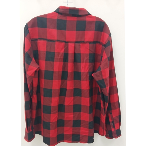DIXXON Red and Black Plaid Button Down Shirt Redrum 2X Grunge - Picture 5 of 6